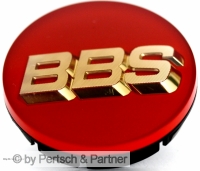 BBS EMBLEM RED GOLD 71mm