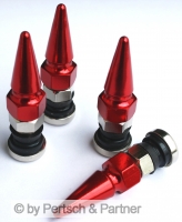 Set Valve cap Lanza red