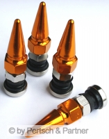 Set valve cap Lanza red inclusive Metal valve