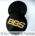 BBS EMBLEM SCHWARZ GOLD 3D 71mm